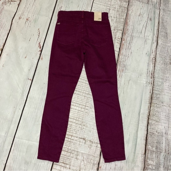 AO.LA by Alice + Olivia high rise skinny jeans in purple (currant) Size 29 NWT - Picture 12 of 16
